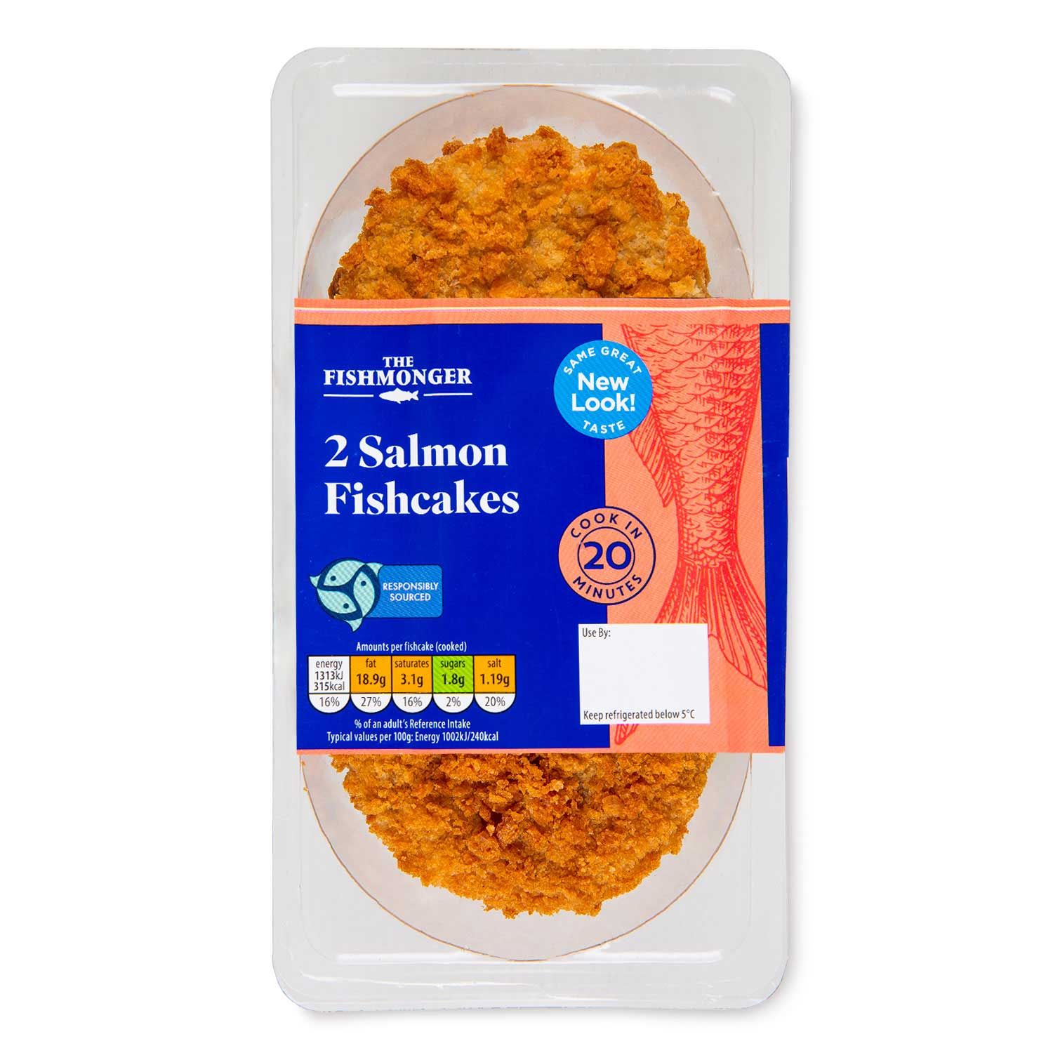 Salmon Fishcakes 270g 2 Pack The Fishmonger